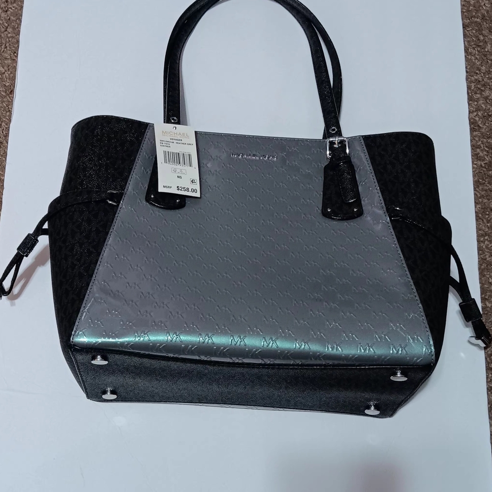 Micheal Koars Black and Gray Women's Tote Bag